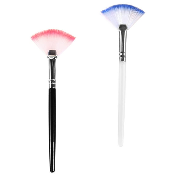 WRITWAA Applicator for Face Makeup, Black, 2 Pieces - Soft Bristles for Smooth Application