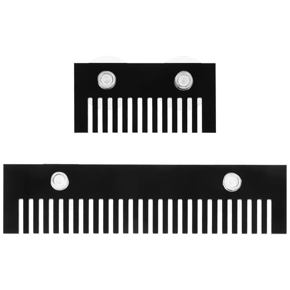 WRITWAA Anti-Overflow Comb, Black Acrylic, for Fish Tanks, Home Use, 2Pcs