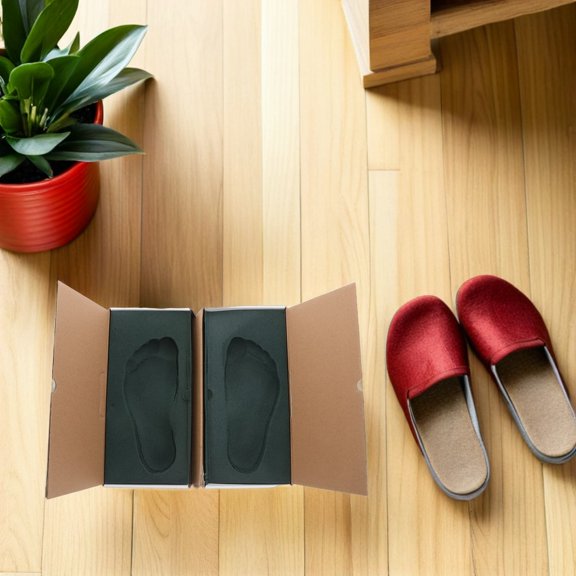 WRITWAA 2Pcs Footprint Casting Mold Box Easy Use Kit for Accurate Foot Shape Replication