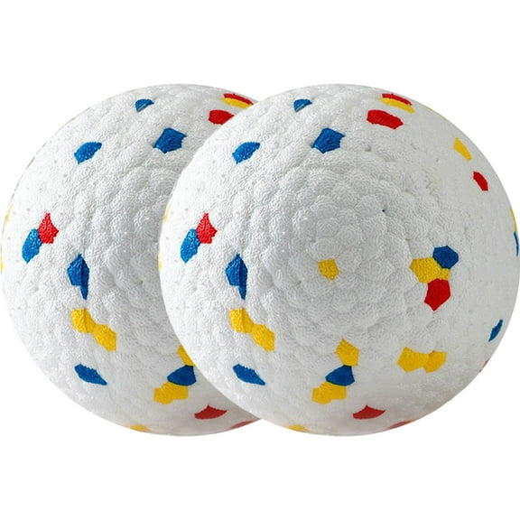WRITWAA 2Pcs Durable Dog Balls for Floating and Bite Resistant