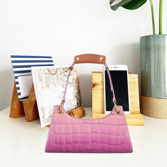 WRITWAA 2Pcs Handbag Handle Cover Brown Rectangular for Luggage and Shopping 13.0*4.1*0.1in