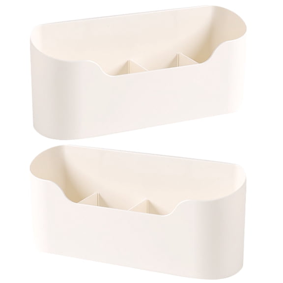 WRITWAA 2Pcs Plastic Hanging Basket Organizer Box for Kitchen Bathroom Storage and Household Items