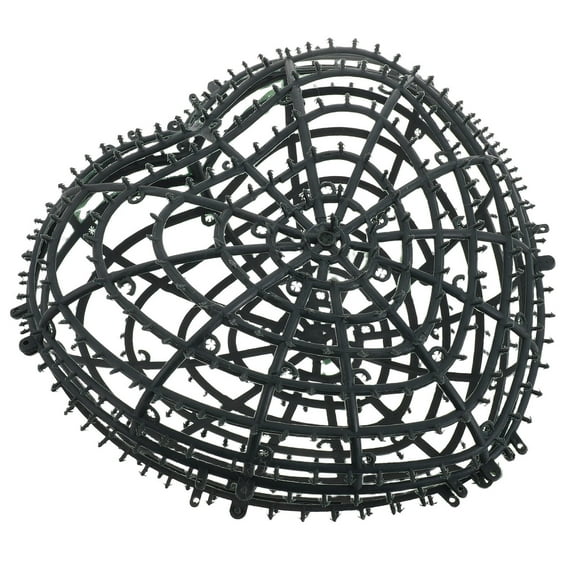 WRITWAA 2Pcs Heart Shaped Topiary Ball Frame Plastic Floral Arrangement for Bouquet Flowers Plants