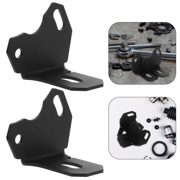WRITWAA 2Pcs Heavy Duty Black Adjustable Flag Mount Brackets for Car Lights Compatible with Can Am X3