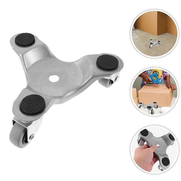 WRITWAA Furniture Dolly Slider Furniture Mover Carbon Steel Grey People Who Move Furniture 2Pcs