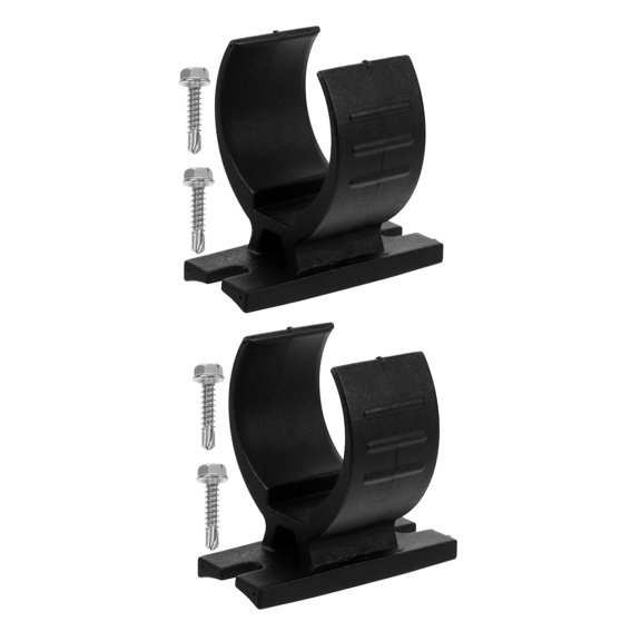 WRITWAA 2Pcs Heavy Duty Trailer Plug Holder Bracket for Rv Car Electrical Connector Durable Black Plastic