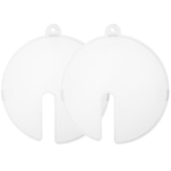 WRITWAA 2Pcs Clear Mixing Bowl Anti Overflow Splash Guard Kitchen Tool