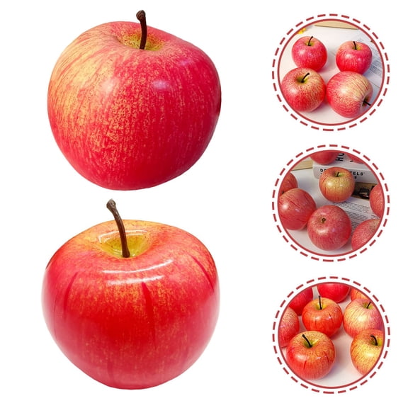 WRITWAA Realistic Red Artificial Decorative Props Set of 2, Home Decor, Party Supplies, Craft Accessories