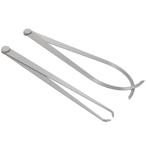 WRITWAA 2Pcs Measuring Caliper Set Steel Material with Hardened Points for Inside and Outside Use