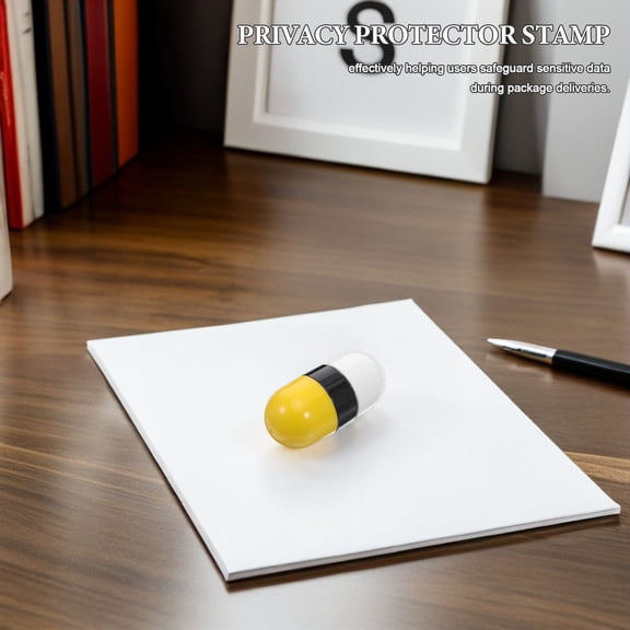 WRITWAA 2-Pack Privacy Roller Stamp for Redacting Addresses and Sensitive Information, Multifunctional Data Safety Tool
