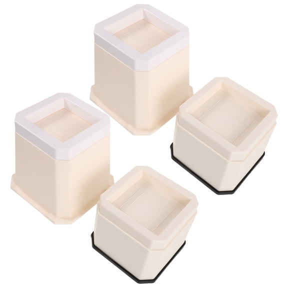 WRITWAA 2Pcs Multipurpose Treadmill and Furniture Riser Blocks for Home Use Beige