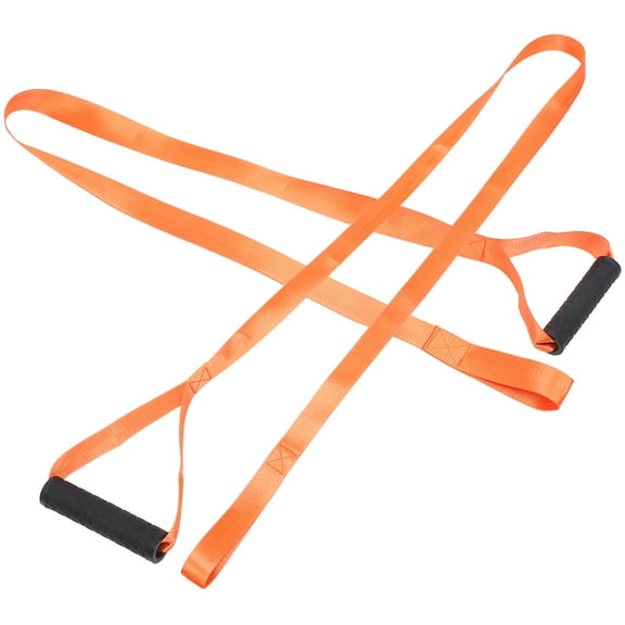 WRITWAA 2-Pack Orange Nylon Deer Dragging Ropes Heavy Duty Outdoor Hunting Straps for Sturdy Deer Carrier