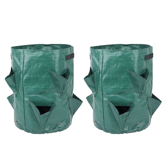 WRITWAA 2-Pack Breathable Non-Woven Plant Grow Bags for Healthy Root Development and Improved Plant Growth