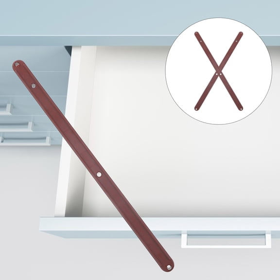WRITWAA 2Pcs Brown Kitchen Drawer Slides Durable Plastic Drawer Rails