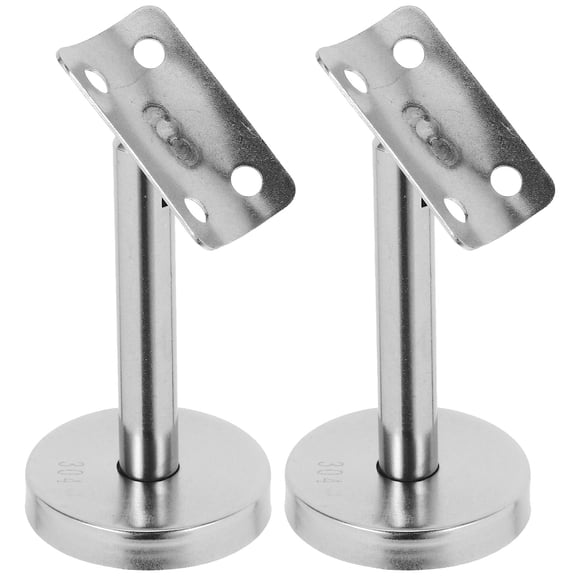 WRITWAA 2Pcs Stainless Steel Handrail Brackets for Stairs Wall Mount Round Tube Railing Support
