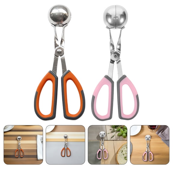 WRITWAA 2-Pack Portable Meatball Maker Mold with Non-Stick , Assorted Colors, Easy to Use Kitchen Tool for Cooking