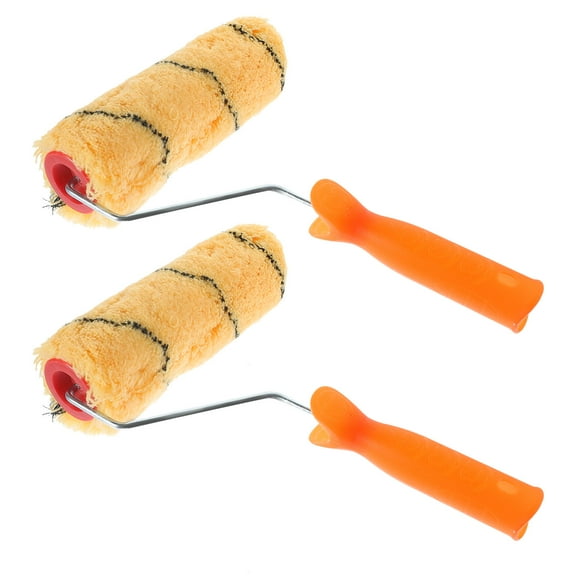 WRITWAA 2-Pack Portable Paint Roller Set for with Assorted Colors and Easy to Clean Design