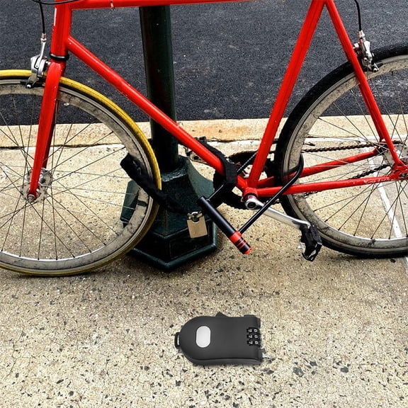 WRITWAA 2Pcs Versatile Black Cable Lock Retractable Design for Securing Bikes Snowboards and Strollers