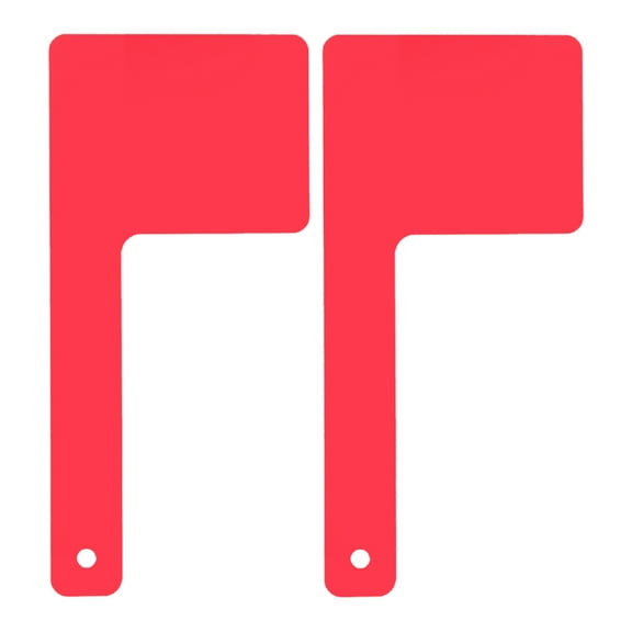 WRITWAA 2Pcs Red Acrylic Mailbox Flag for Mailbox Use with Multifunctional Rotatable Design