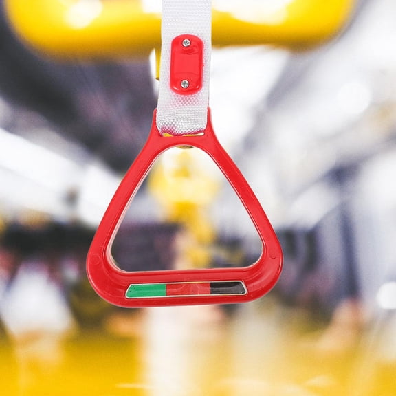 WRITWAA 2Pcs Red Handle Ring for and Subway Vehicle Durable Assist Handle Accessory