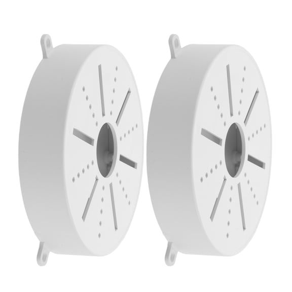 WRITWAA 2Pcs Round White Camera Junction Box for Indoor Outdoor Cable Storage and Wire Organization
