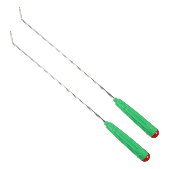 WRITWAA 2Pcs Silver Fireplace Poker Iron Tool for Housewarming Gift