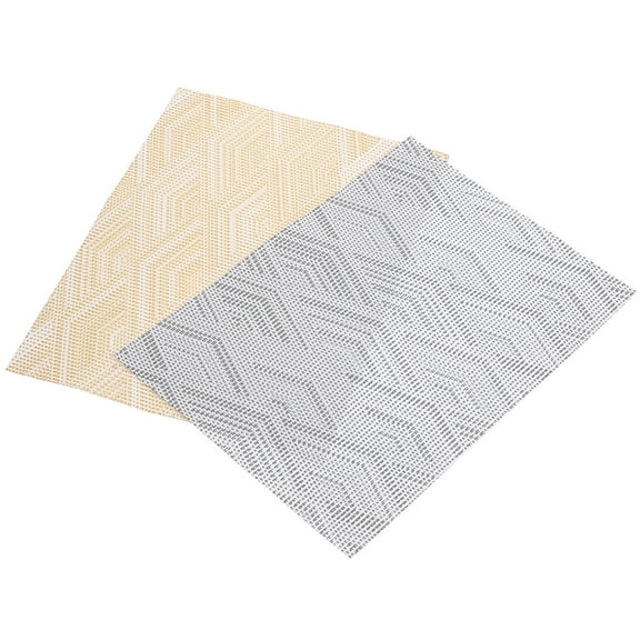 WRITWAA 2-Pack Small Gray House Carpet Decorative Cloth for Miniature Garden and Dollhouse Decor