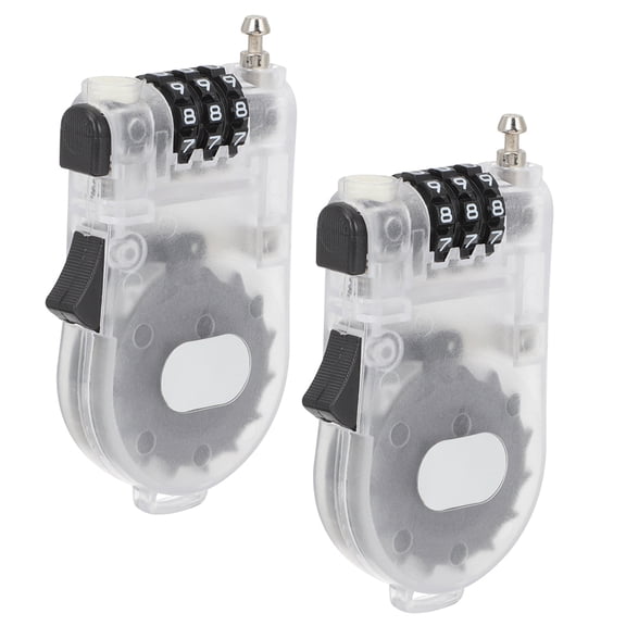 WRITWAA 2Pcs Snow Board Locks Safety Padlock Locks ABS Multi-function Travel Luggage