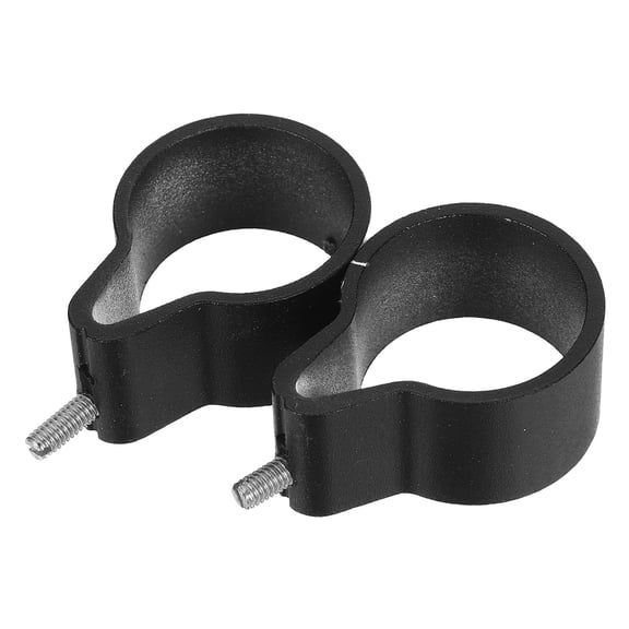 WRITWAA 2Pcs Stainless Steel Clothes Hanger Support Bracket Black for Wall Or Ceiling Mount