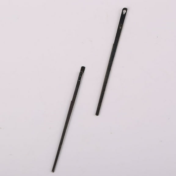 WRITWAA Steel Leathercraft Lacing Needles, Black, Versatile for Home Use 2Pcs