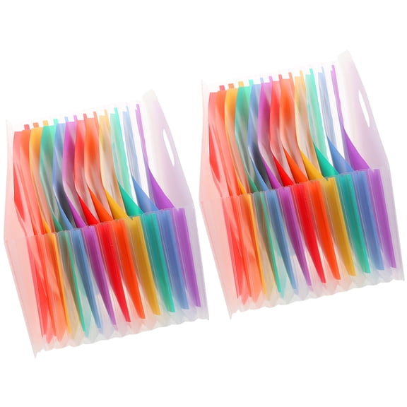 WRITWAA 2Pcs Expandable Transparent File Folder Accordion Style Document Organizer