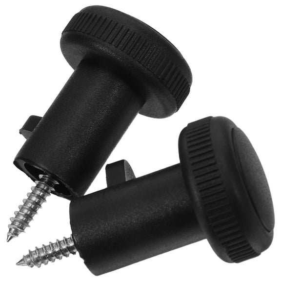 WRITWAA 2Pcs Universal Black Plastic Sliding Window Pull Knob Screw on Handle for Glass Patio Doors