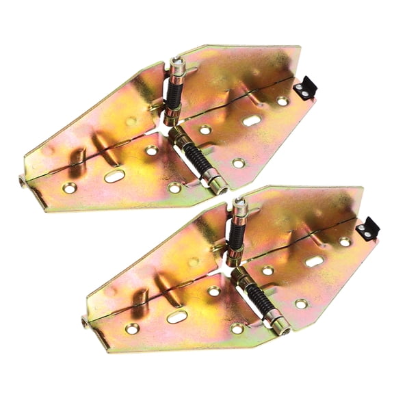 WRITWAA 2Pcs Versatile Folding Table Hinges for Drop Leaf and Dining Tables in Golden Finish