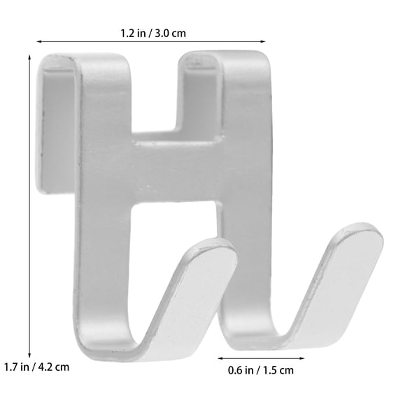 WRITWAA 2Pcs Wall Mounted Coat Hooks Aluminum Space Saving For Homeowners