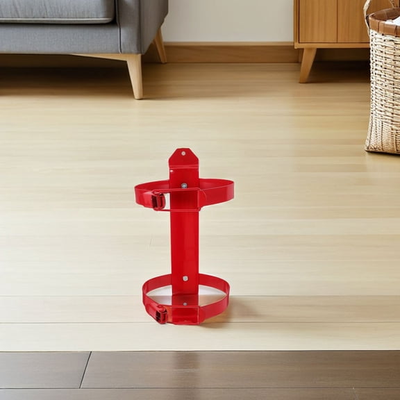 WRITWAA 2Pcs Fire Extinguisher Clamp Mount Red Wall Bracket with Quick Access for Home