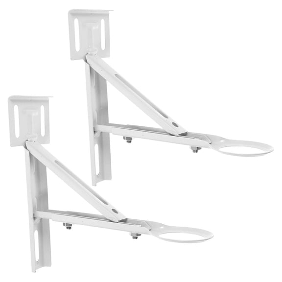 WRITWAA 2Pcs White Undermount Sink Bracket for Kitchen and Bathroom Washbasin Secure Mounting