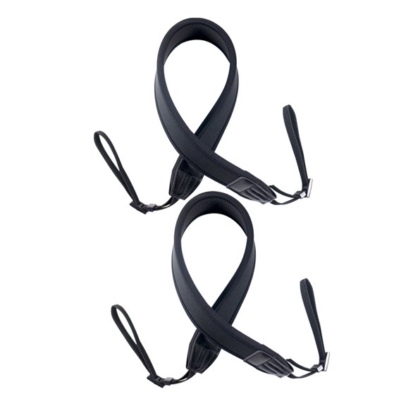 WRITWAA Adjustable Black Camera Sling Strap Diving Foam for Home 2Pcs