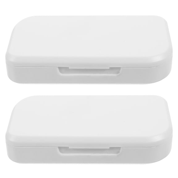 WRITWAA Pill Daily Organizer Case White 2Pack Portable