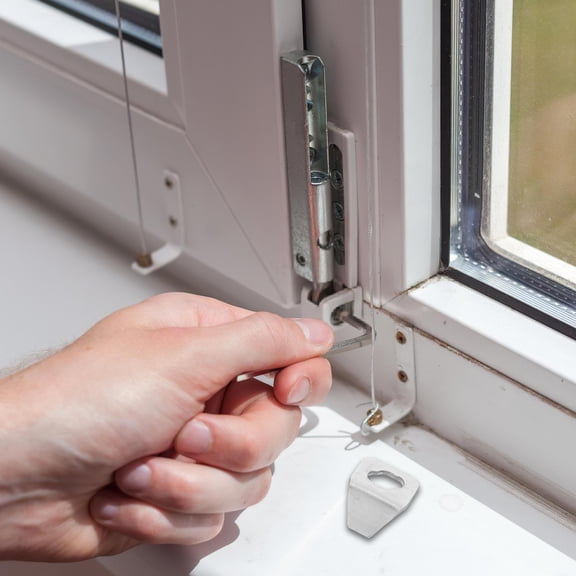 WRITWAA 2Sets Heavy Duty Iron Plate Door Closer Mounting Bracket with Reinforced Screen Door Support