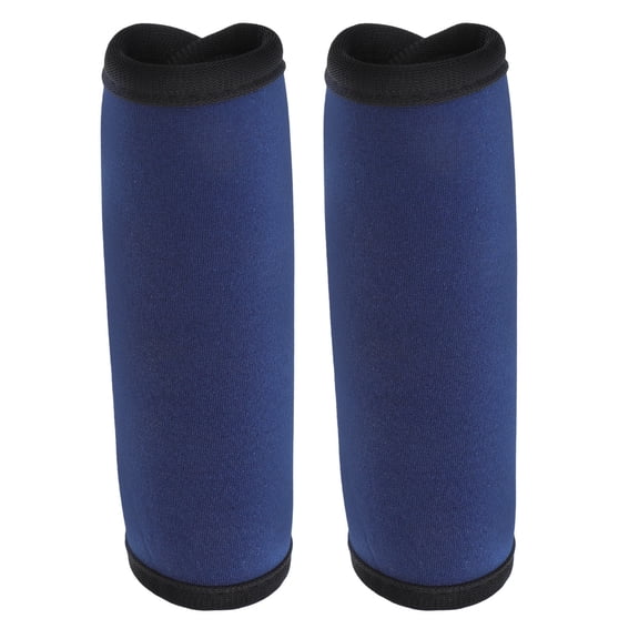 WRITWAA 2pcs Dark Blue Portable Grip Pads Neoprene Barbell Pad for Workout Sessions Training Protection