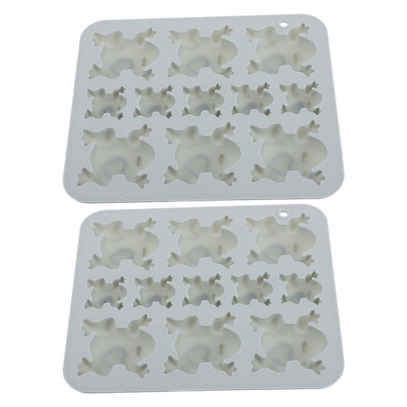 WRITWAA Silicone Frog Mold Dark Grey for DIY Easy Demolding and High Temperature 2Pcs