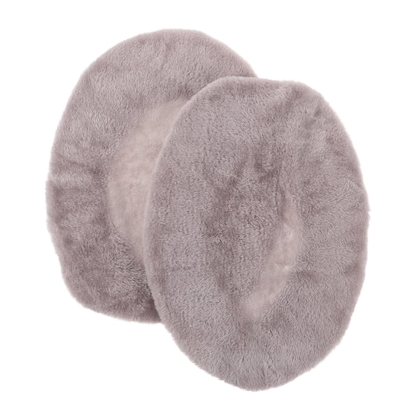 WRITWAA 2 Pcs Fuzzy Plush Toilet Lid Covers for Elongated Toilet Seats, Soft Polyester Bathroom Seat Cover Decor Accessory