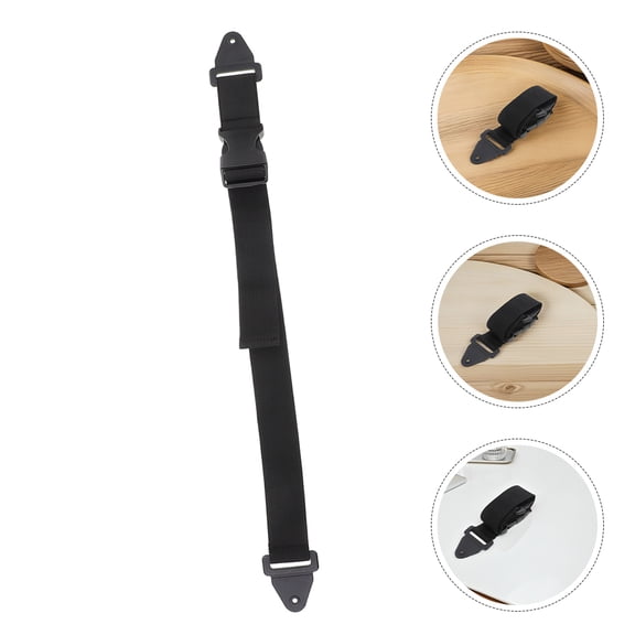 CTIRCHIU Black Trash Can Lid Lock Strap, User-Friendly and Odor Minimizing, 2Pcs