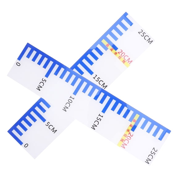 WRITWAA Water Level Decals Water Scale Sticker Transparent Acrylic 2Pcs