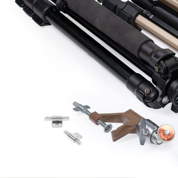 WRITWAA 2pcs Mini Stainless Steel Camera Support Frame Hinges with Positioning Feature Hardware Accessories