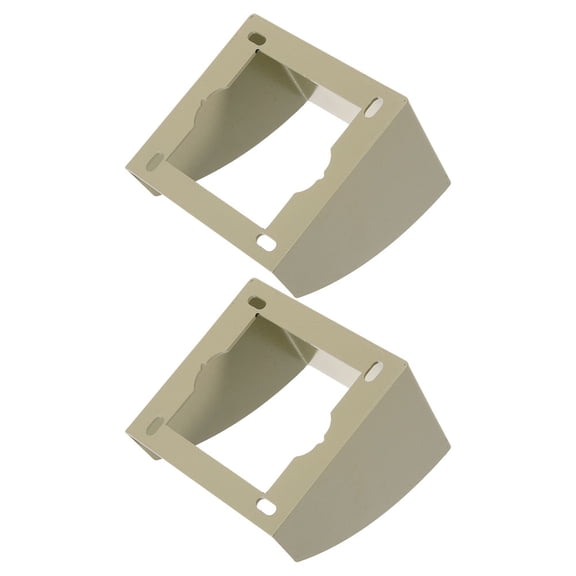 WRITWAA Iron Doorbell Switch Grey Waterproof Versatile Application 2Pcs