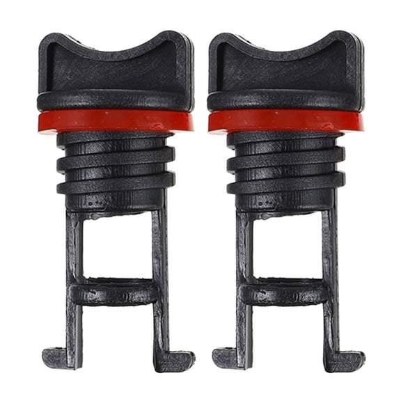 WRITWAA Black Nylon Kayak Scupper Plugs Boat Drain Hole Stoppers 2 Pieces