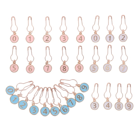 WRITWAA Assorted Color Alloy Crochet Markers and Easy-to-Use Knitting Accessories for Crafting