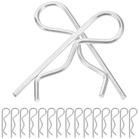 WRITWAA 30Pcs Steel Hitch Pin Clips with Wear Resistant Wave Design for Trailer Hitch and Hardware Use