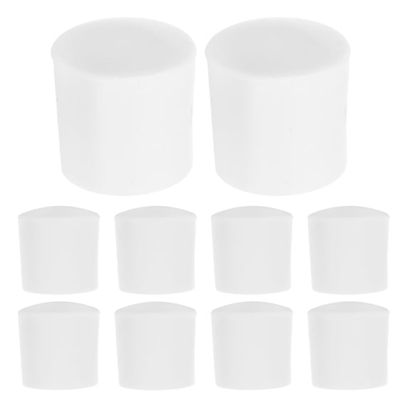 WRITWAA Door Stop Bumpers Replacement Tips Plastic Doorstop Cover White 30Pcs